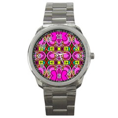 Abstract-karakkter Sport Metal Watch by nateshop