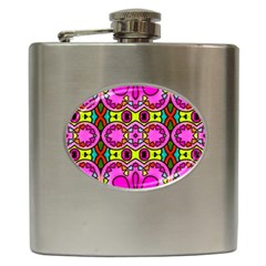 Abstract-karakkter Hip Flask (6 Oz) by nateshop