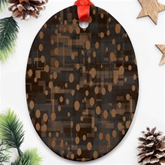 Abstract Dots Ornament (oval)