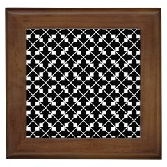 Abstract-black Framed Tile by nateshop