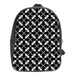 Abstract-black School Bag (Large) Front