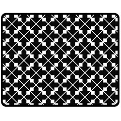 Abstract-black Fleece Blanket (medium)  by nateshop