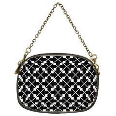 Abstract-black Chain Purse (one Side)