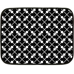 Abstract-black Fleece Blanket (mini) by nateshop