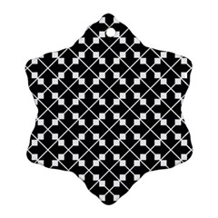 Abstract-black Snowflake Ornament (two Sides)