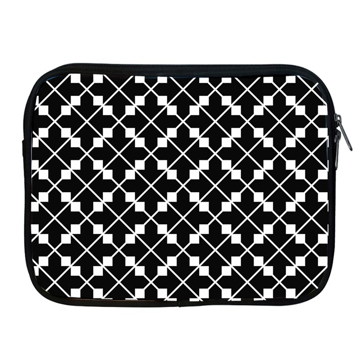 Abstract-black Apple iPad 2/3/4 Zipper Cases