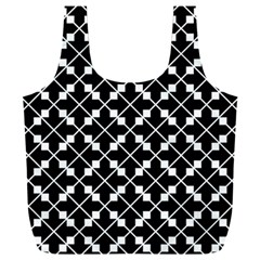 Abstract-black Full Print Recycle Bag (xxl) by nateshop