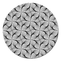 Abstract-gray Magnet 5  (round) by nateshop