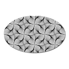 Abstract-gray Oval Magnet by nateshop