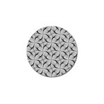 Abstract-gray Golf Ball Marker Front