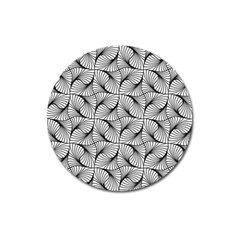 Abstract-gray Magnet 3  (round) by nateshop