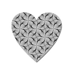 Abstract-gray Heart Magnet