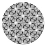 Abstract-gray Magnet 5  (Round) Front