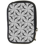 Abstract-gray Compact Camera Leather Case Front