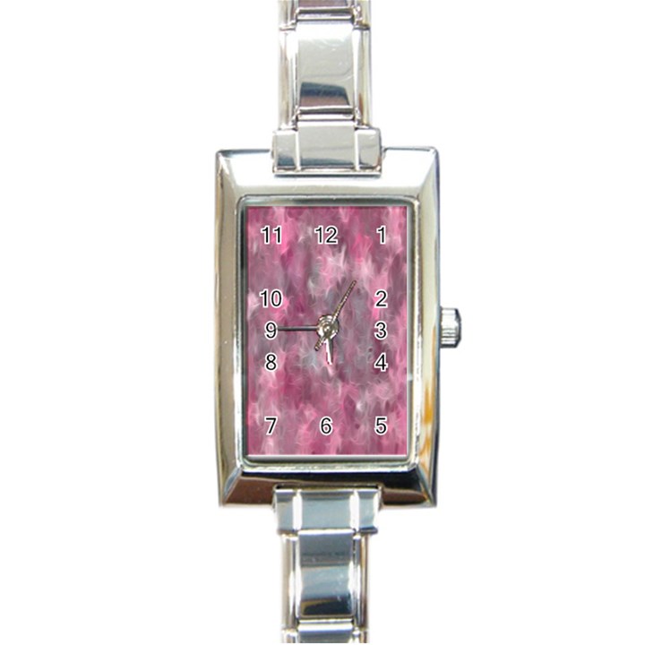 Abstract-pink Rectangle Italian Charm Watch