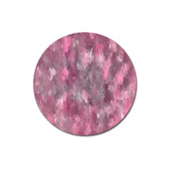 Abstract-pink Magnet 3  (round) by nateshop