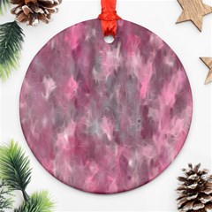 Abstract-pink Round Ornament (two Sides) by nateshop