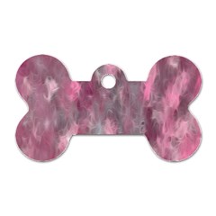 Abstract-pink Dog Tag Bone (two Sides) by nateshop