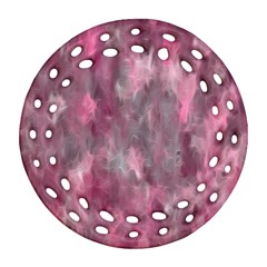 Abstract-pink Ornament (round Filigree)