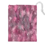 Abstract-pink Drawstring Pouch (5XL) Front