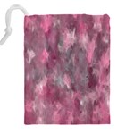 Abstract-pink Drawstring Pouch (5XL) Back