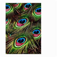 Peacock-feathers-color-plumage Small Garden Flag (two Sides) by Celenk