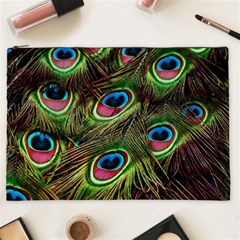 Peacock-feathers-color-plumage Cosmetic Bag (xxl) by Celenk