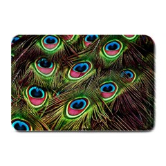 Peacock-feathers-color-plumage Plate Mats by Celenk