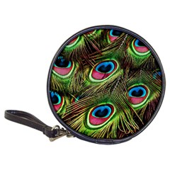 Peacock-feathers-color-plumage Classic 20-cd Wallets by Celenk