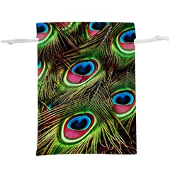 Peacock-feathers-color-plumage  Lightweight Drawstring Pouch (xl) by Celenk