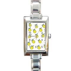 Background Orange Rectangle Italian Charm Watch by nateshop