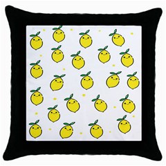 Background Orange Throw Pillow Case (black) by nateshop