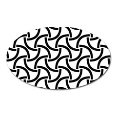 Background-black White Oval Magnet by nateshop