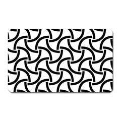 Background-black White Magnet (rectangular) by nateshop