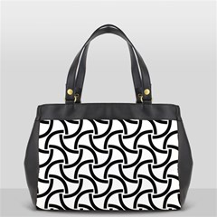 Background-black White Oversize Office Handbag (2 Sides) by nateshop