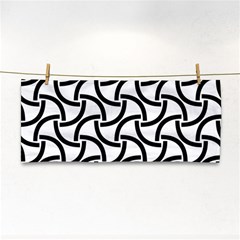 Background-black White Hand Towel by nateshop