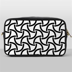 Background-black White Toiletries Bag (one Side) by nateshop