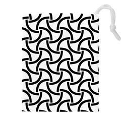 Background-black White Drawstring Pouch (5xl) by nateshop