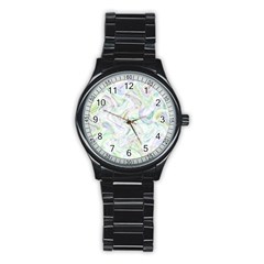 Background-design Stainless Steel Round Watch by nateshop