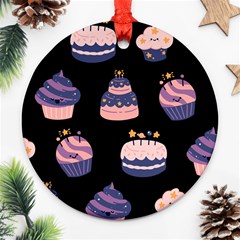 Birthday-cake Ornament (round) by nateshop