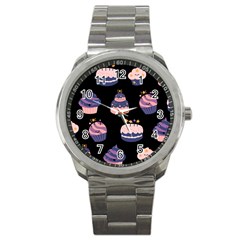 Birthday-cake Sport Metal Watch by nateshop