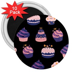 Birthday-cake 3  Magnets (10 Pack)  by nateshop