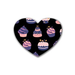 Birthday-cake Rubber Coaster (heart) by nateshop