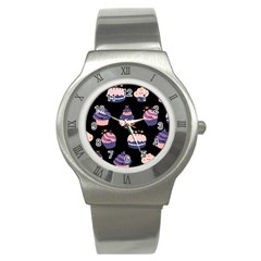 Birthday-cake Stainless Steel Watch by nateshop