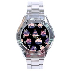 Birthday-cake Stainless Steel Analogue Watch by nateshop