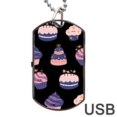 Birthday-cake Dog Tag Usb Flash (one Side) by nateshop