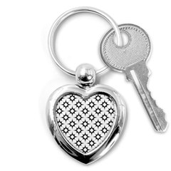 Black-white Key Chain (heart) by nateshop