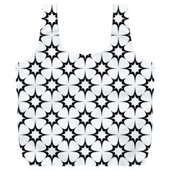 Black-white Full Print Recycle Bag (xxxl) by nateshop