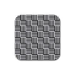 Basket Rubber Square Coaster (4 Pack)