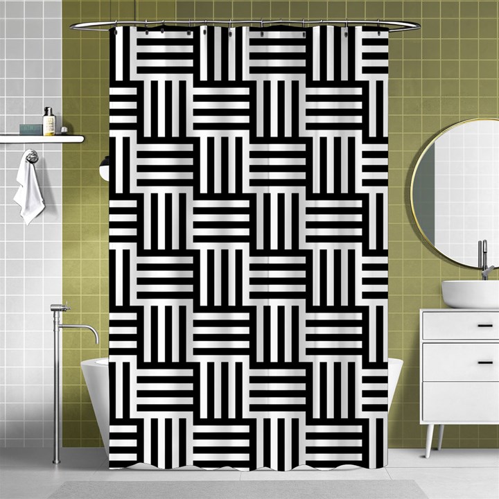 Basket Shower Curtain 48  x 72  (Small) 